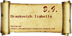 Draskovich Izabella névjegykártya